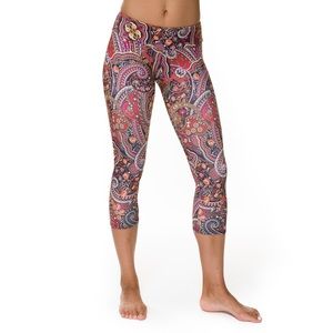 Paisley crop legging